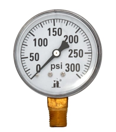 0-300 Psi Dry Air Pressure Gauge, Box Of 10