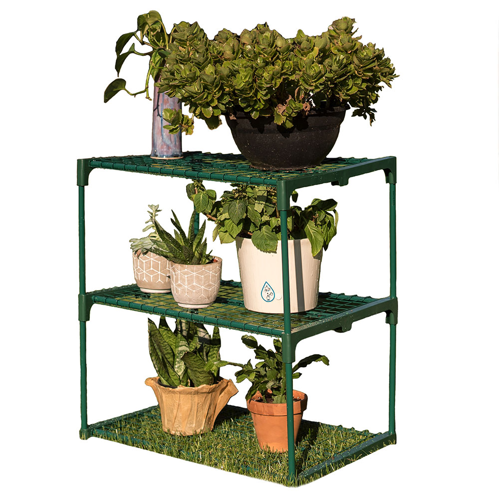 Zenport Sh3222a Three Tier Greenhouse Plant Growing Shelving Station