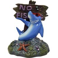 Blue Ribbon Pet Products-ee-380 Exotic Environments Cool Shark No Fishing Sign