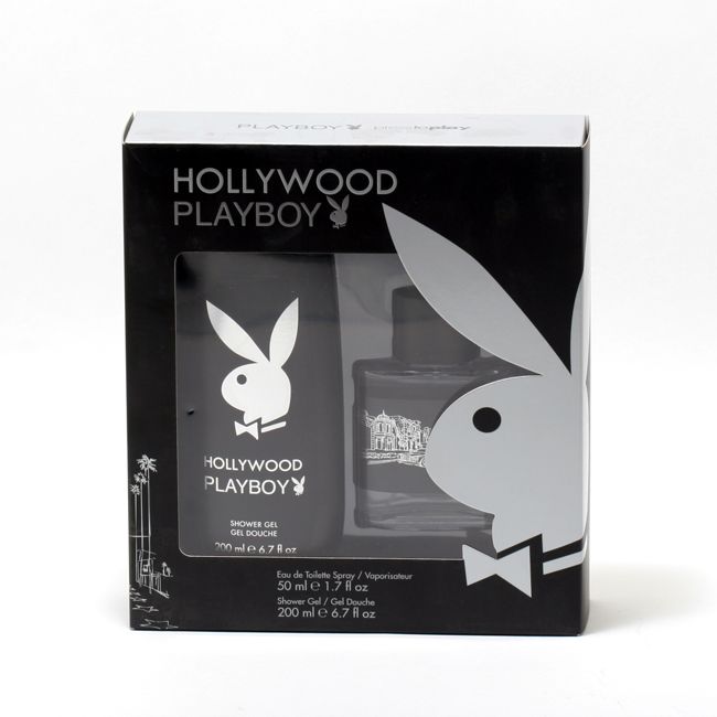Playboy Hollywood For Men 1.7edt Sp/6.8 Sg Set