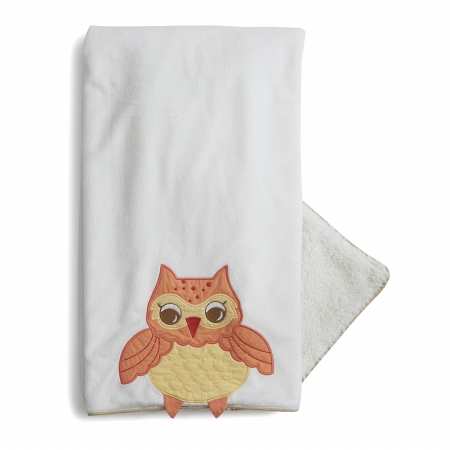 F13b09 3d Baby Owl Blanket - Orange