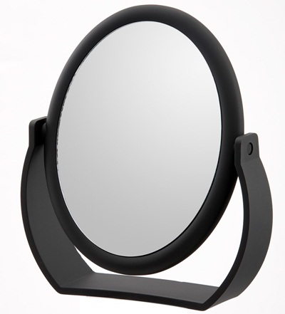 D166 Soft Touch Oval Vanity Midnight Matte
