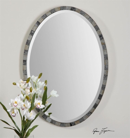 12859 Paredes Oval Mosaic Mirror