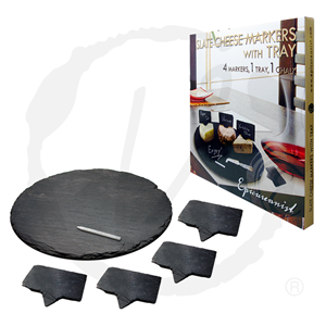 Ep-sltchmkr Slate Cheese Markers With Tray