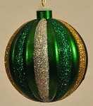 100 Mm. Green, Red, Silver, Gold Ornament Ball
