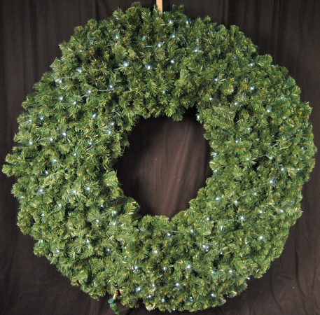Wl-gwsq-06-lpw 6 Ft. Prelit Pure White Led Sequoia Wreath