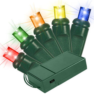 Bat-70mm4m-4g 5 Mm. Chonical Battery Operated Led 4 Multi Color 70 Count Lights Setgauge
