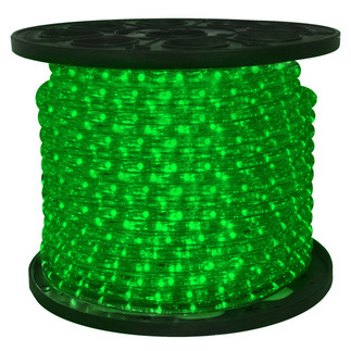C-rope-led-gr-1-10 10 Mm. Spool Of Green Led Ropelight, 150 Ft.