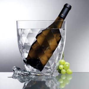 Ad-80 Acrylic Diamond-cut Wine Bucket Pack Of 6