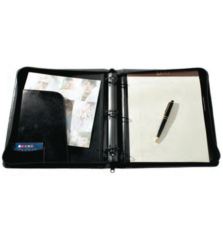 Raika NI 137 BROWN 3 Ring Zipper Binder - Brown Raika NI 137 BROWN 3 Ring Zipper Binder - Brown