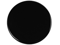 100-l Black - Enamel On Steel Round Burner Cover - 10 In.