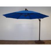 11 Ft. Trigger Lift Cantilever Umbrella, Frame - Doro Brown, Canapy Pacific Blue
