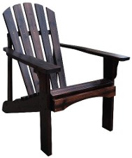 4617bb Rockport Adirondack Chair, Burnt Brown