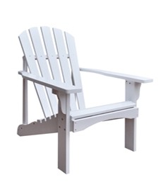 4617wt Rockport Adirondack Chair, White