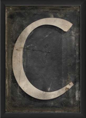 19087 Letter C Ready To Hang Artwork, Black