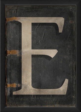 19089 Letter E Ready To Hang Artwork, Black