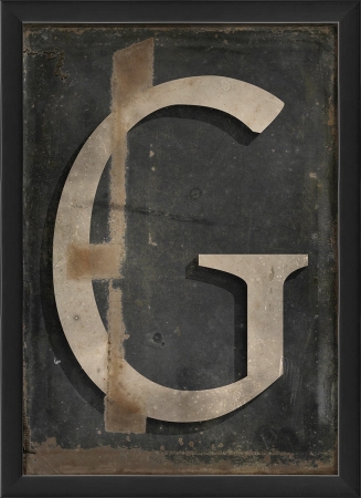 19091 Letter G Ready To Hang Artwork, Black