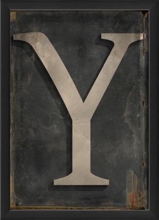 19109 Letter Y Ready To Hang Artwork, Black