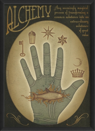 19165 Alchemy Hand Ready To Hang Artwork, Blue