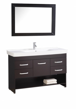 MTD-8153E Greece 48 in. Single Sink Bathroom Vanity Set, Espresso