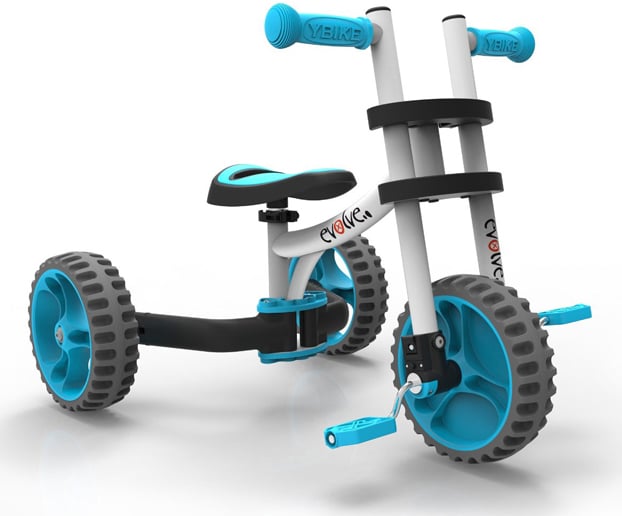 Ytrik2 Evolve Ride-on Balance Bike, White With Blue