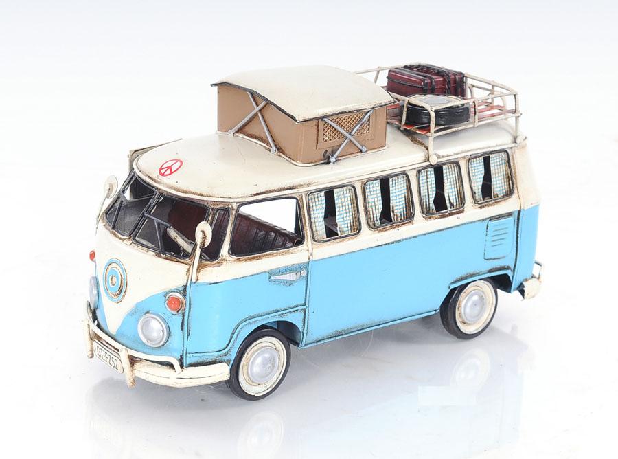 Aj036 Volkswagen Camp Bus Old Modern Handicraft