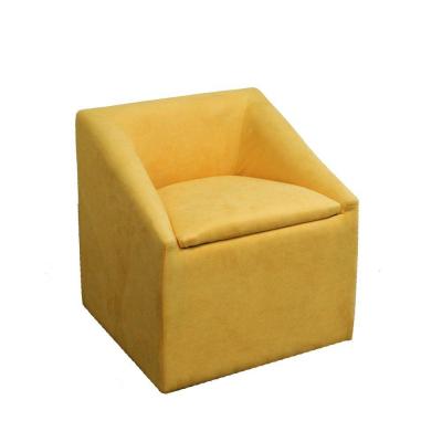 Hb4428 20.75 In. Yellow Accent Chair With Storage