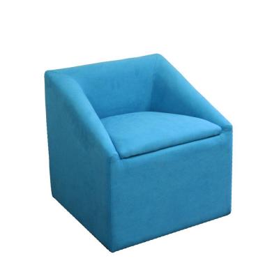 Hb4429 20.75 In. Sky Blue Accent Chair With Storage
