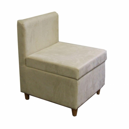 Hb4460 28.5 In. Accent Chair With Storage - Cream