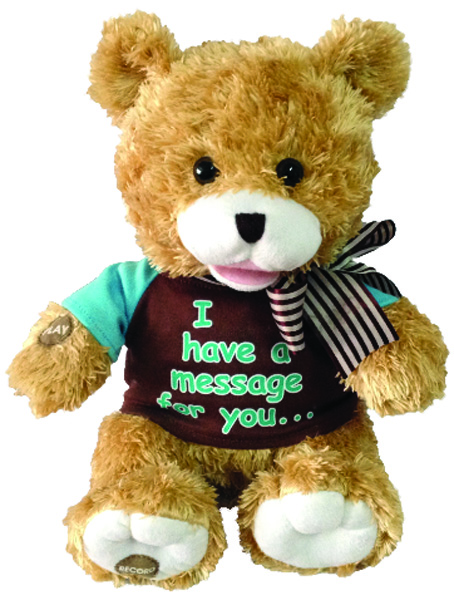UPC 003163506792 product image for PBC International G0679B 10 in. Message Bear Record A Bear | upcitemdb.com