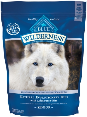 Bb10572 Blue Buffalo Wilderness High Protein Dry Senior Dog Food, Chicken, 4.5 Lbs.