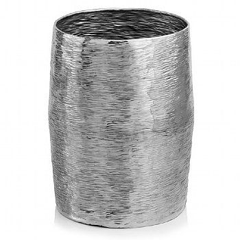 3811 Barril Silver Barrel Stool, Planter