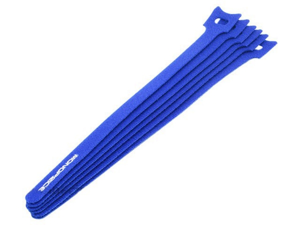 Monoprice 5818 Hook & Loop Fastening Cable Ties-9- in. - 10 Piece Blue Monoprice 5818 Hook & Loop Fastening Cable Ties-9- in. - 10 Piece Blue