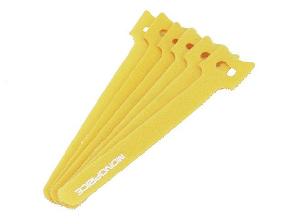 Monoprice 6461 Hook&Loop Fastening Cable Ties - 6 in. Yellow Monoprice 6461 Hook&Loop Fastening Cable Ties - 6 in. Yellow