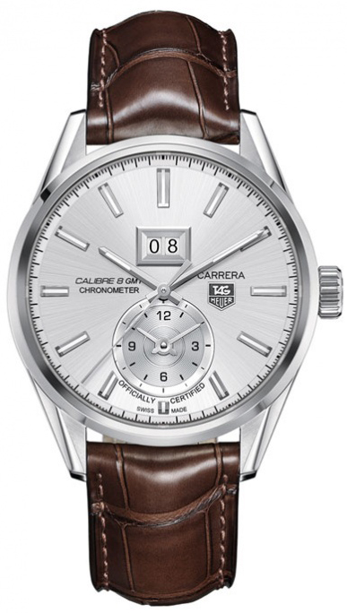 War5011.fc6291 Tag Heuer Calibre 8 Gmt Leather Mens Watch