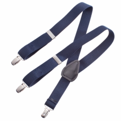 Cng-susp-navy-26 Kids Adjustable Elastic Suspenders - 26 In.