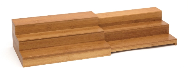 Lipper International 8807 Bamboo Expandable Step Shelf