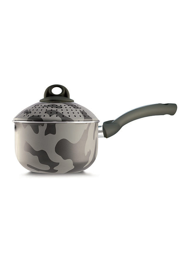 Lancaster Commercial Products 07pen8318 Camouflage Bio-ceramix Nonstick Baby Pastasi With Lid, 1.5 Qt.