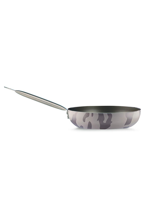 Lancaster Commercial Products Camouflage Bio-ceramix Nonstick Jumbo Professional Fry Pan With Stainless Steel Handle, 11 In.