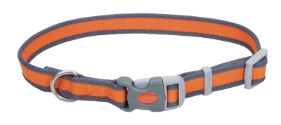 Co12926 1 In. Adjustable Collar - Brite Orange & Grey