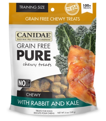 Cd02337 Pure Rabbit & Kale Chewy Training Dog Treats