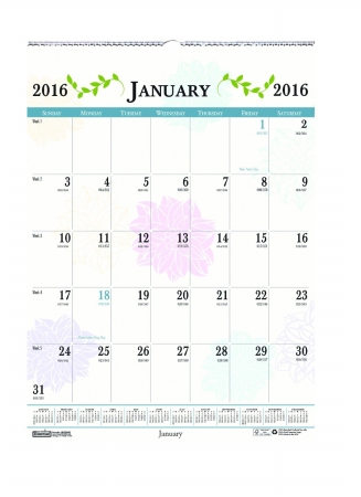 House of Doolittle HOD3842 Floral Monthly Wall Calendar House of Doolittle HOD3842 Floral Monthly Wall Calendar