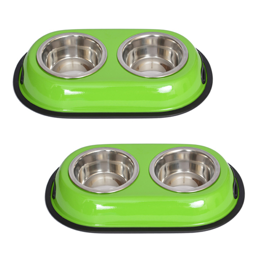 16 Oz. Color Splash Stainless Steel Double Diner - Green
