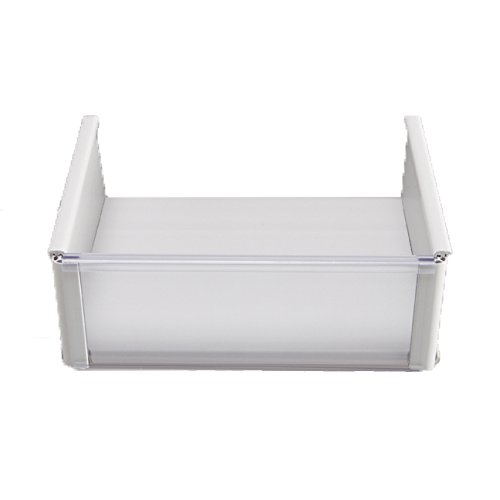Jifram Extrusions 01000888 Plastic Basket With Transparent Front, White - 8 X 10 In.