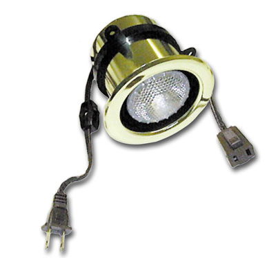 Sl2020.3221 50w Halogen Light With Adjustable Mounting Ring And Switch - Black