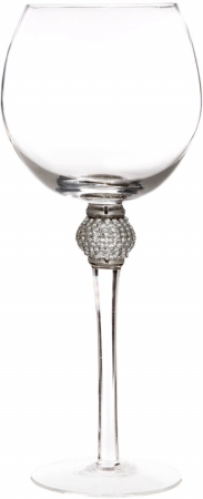 UPC 786460097599 product image for Home Essentials & Beyond 9759 17 oz. Diamond Wine Goblet Silver | upcitemdb.com