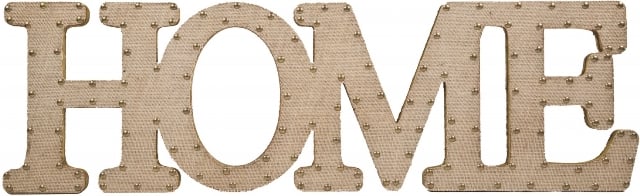 UPC 786460755192 product image for Home Essentials & Beyond 75519 Burlap Script Home - 10 in. | upcitemdb.com