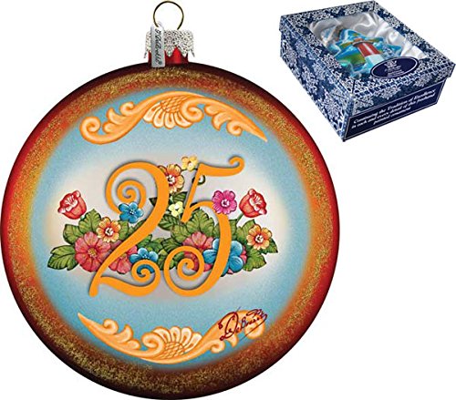 GDeBrekht 744-018 5.5 in. 5th Anniversary Glass Ornament