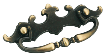 A00152 Ae Amerock Traditional Classics 3 In. Bail Pull, Antique English