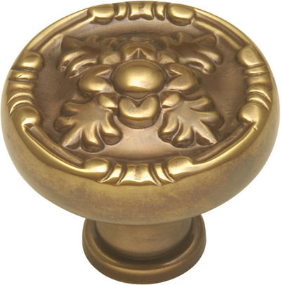 Bwf106 07 Richelieu 1.25 In. Lion Cabinet Knob, Antique Brass